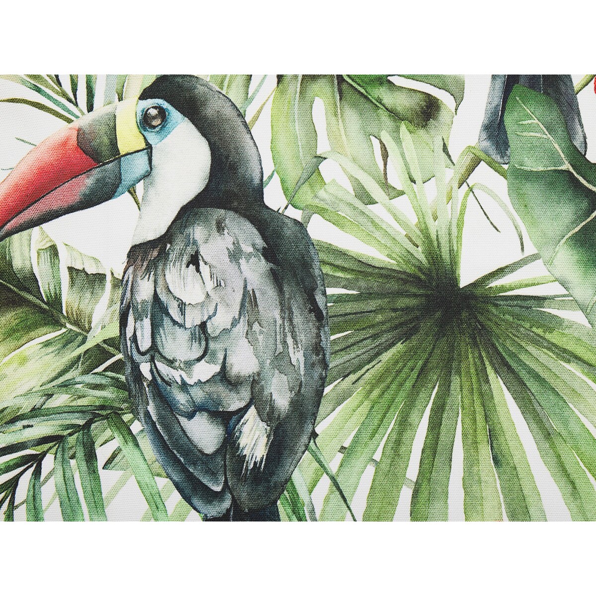 Zestaw 2 tkanin leżakowych wzór w tukany ANZIO / AVELLINO