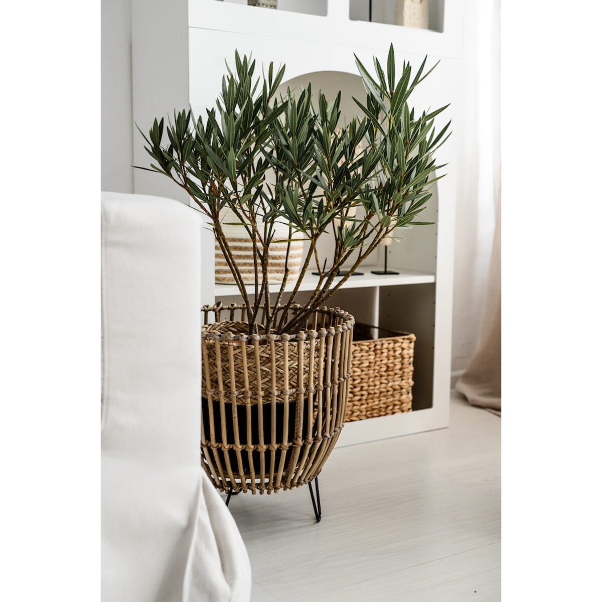 DONICA KOSZ RATTANOWA SZARA LAURA S