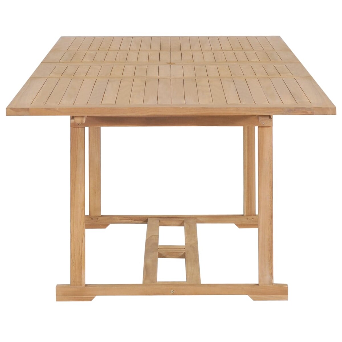 vidaXL Rozkładany stół ogrodowy, 180-280x100x75 cm, lite drewno tekowe