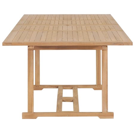 vidaXL Rozkładany stół ogrodowy, 180-280x100x75 cm, lite drewno tekowe