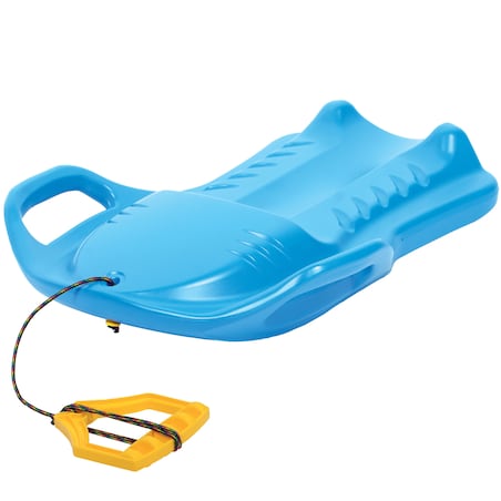 Sanki Na Śnieg Ślizg Jabłuszko Jabłko Ślizgacz Z Linką Uchwytami Dla Dzieci 58 Cm