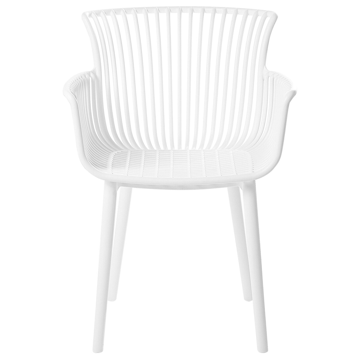 Zestaw 4 krzeseł do jadalni biały PESARO