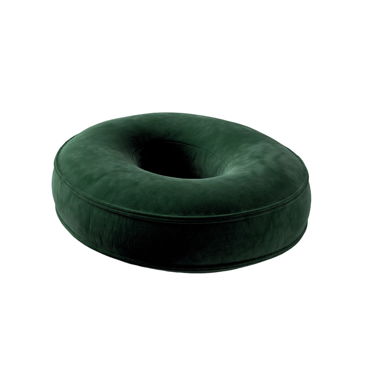 Poduszka literka O, butelkowa zieleń, 30x40cm, Posh Velvet