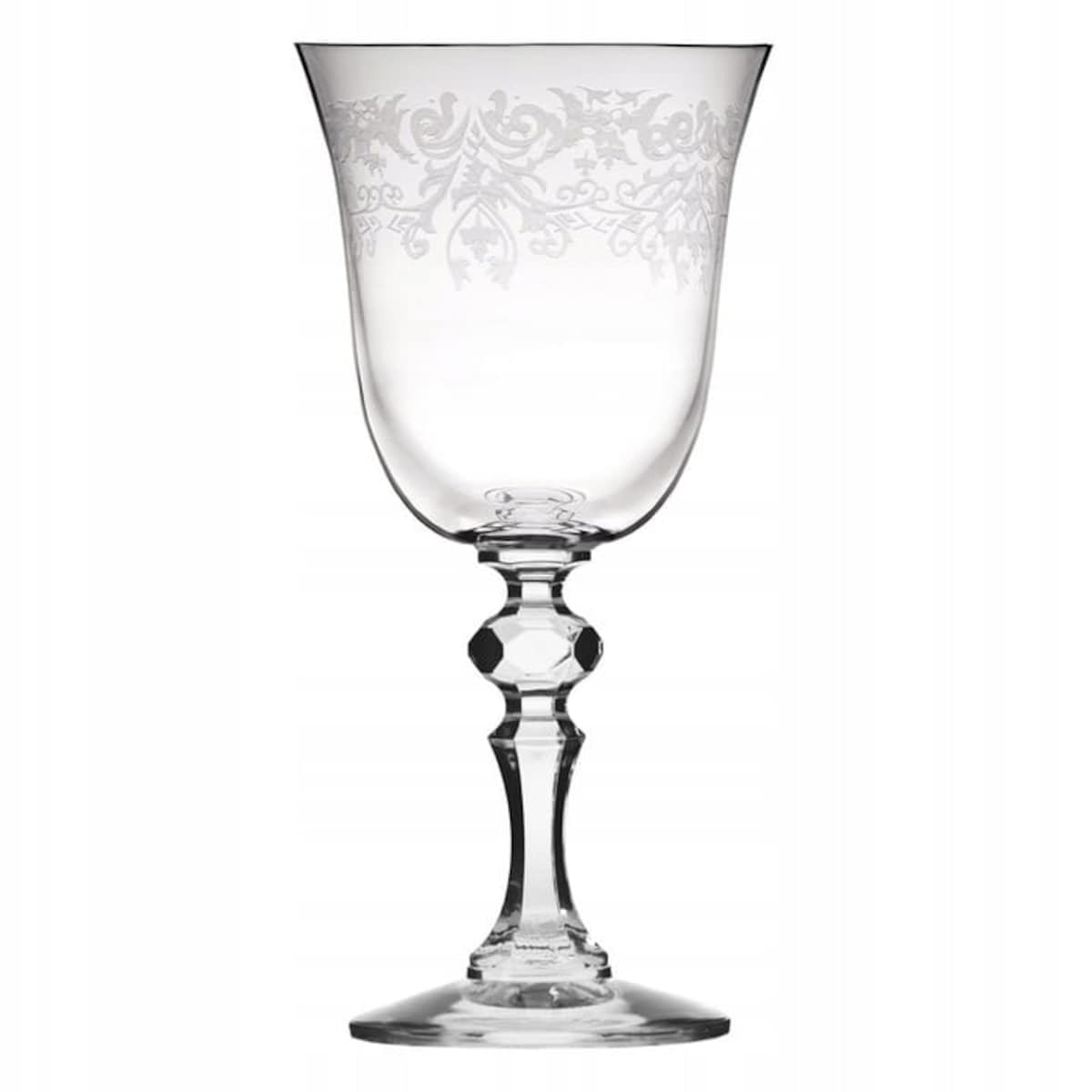 Krosno Kieliszki do Wina Czerwonego Wody Kristadeco 6 x 220 ml Ozdobne Zestaw