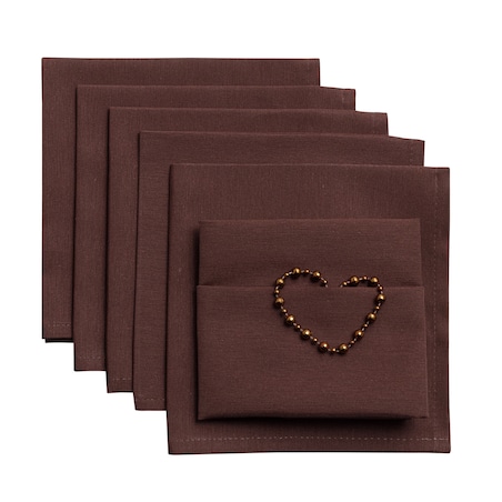 Komplet serwetek 6 szt. 42 x 42 Loneta 133-09, 42 x 42 cm