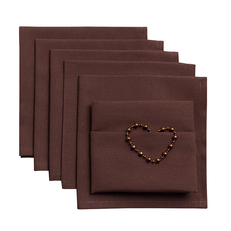 Komplet serwetek 6 szt. 42 x 42 Loneta 133-09, 42 x 42 cm