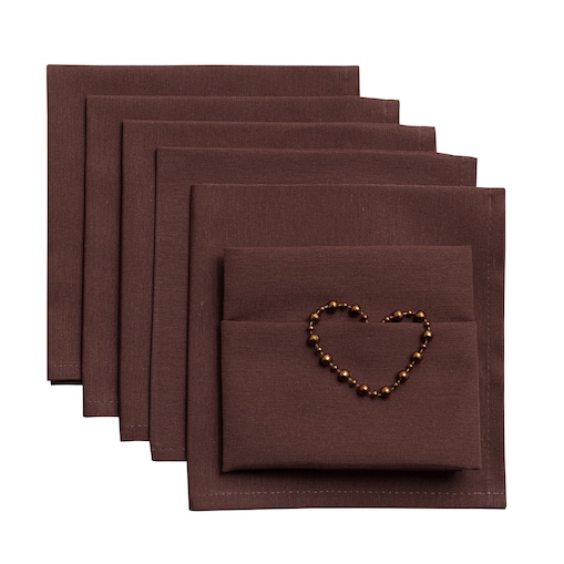 Komplet serwetek 6 szt. 42 x 42 Loneta 133-09, 42 x 42 cm