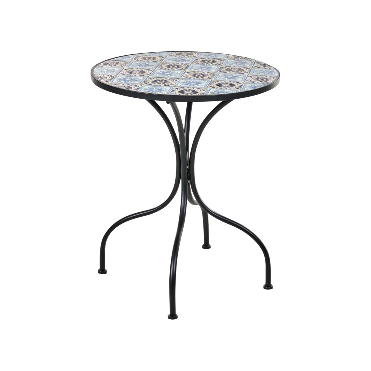 Stolik bistro AGGIUS 60 cm Metal Czarny