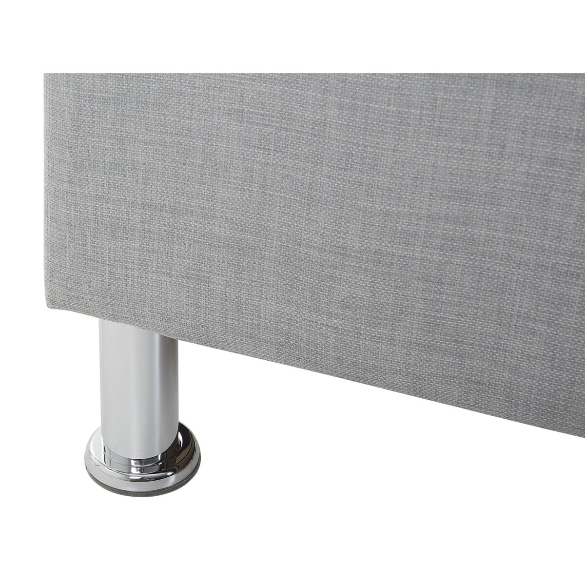 Łóżko tapicerowane 160 x 200 cm szare METZ