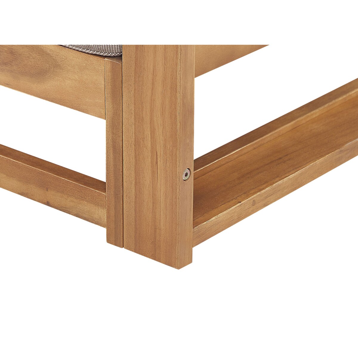 Sofa ogrodowa z certyfikowanego drewna 2-osobowa jasna TRANI