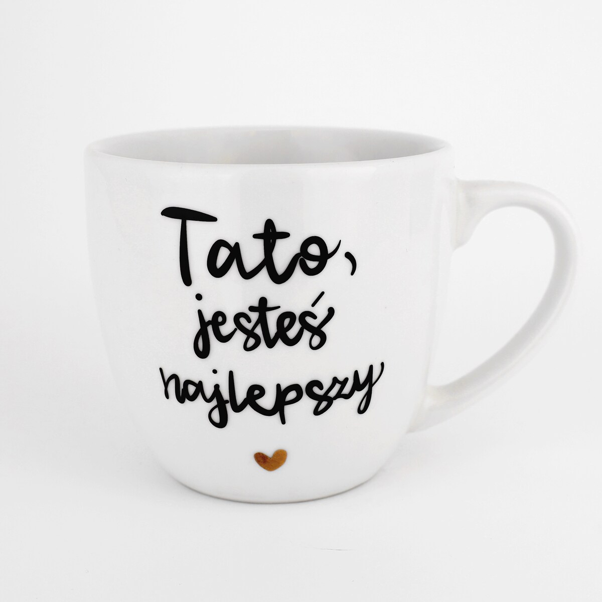 Kubek 300 ml - Tato jesteś najlepszy ZŁOTE SERCE