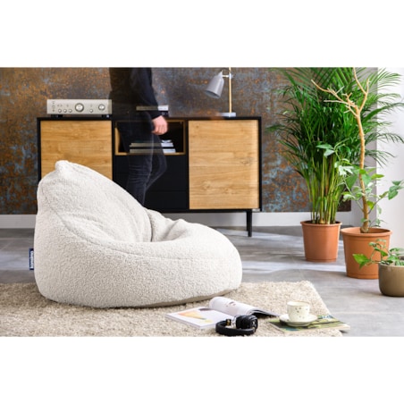 KONSIMO COSMO puf typu worek w kolorze białym