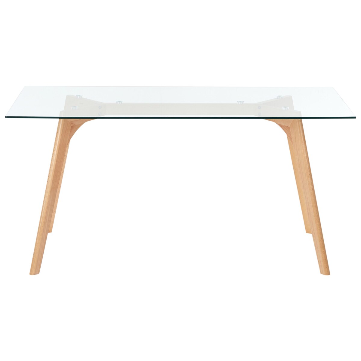 Stół do jadalni HUDSON Przezroczysty 160 cm 90 cm Szkło hartowane