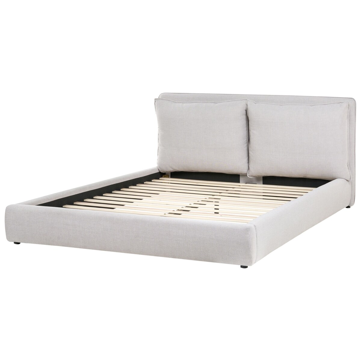 Łóżko BAJONNA 180 x 200 cm Jasnoszary