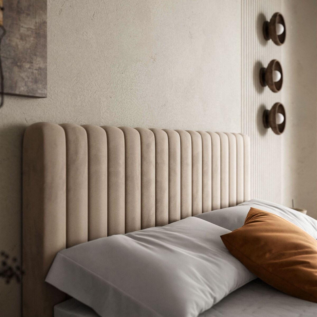 Łóżko kontynentalne JANELLE z materacem bonellowym, 180x200, RV 170, topper