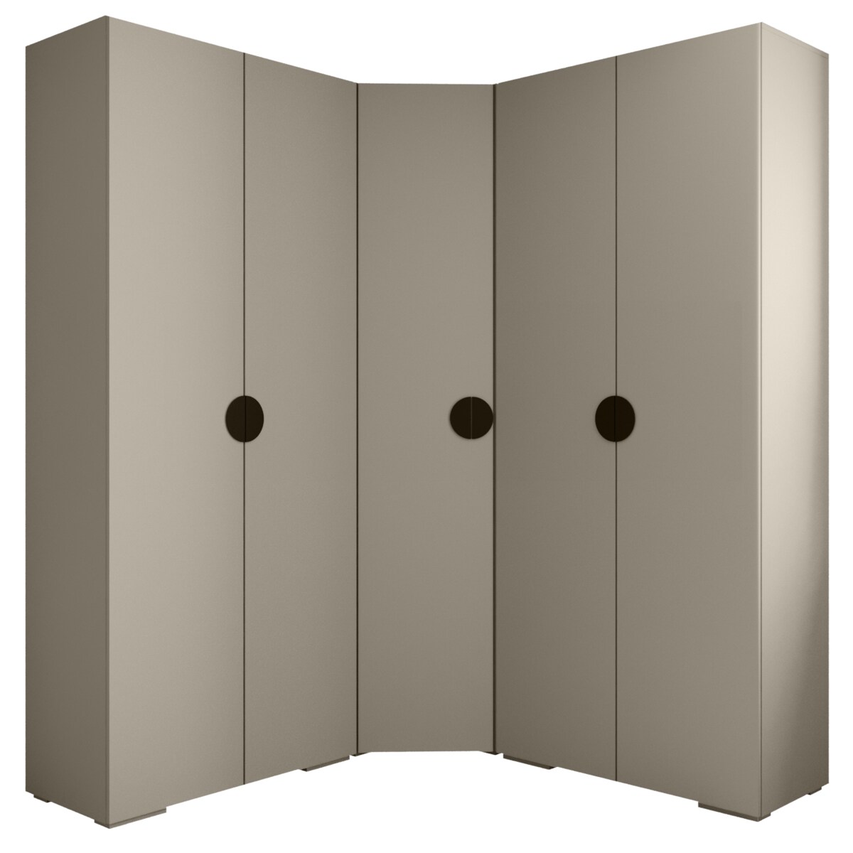 Garderoba wysoka do przedpokoju INOVA 4 Z5 kaszmir+czarny