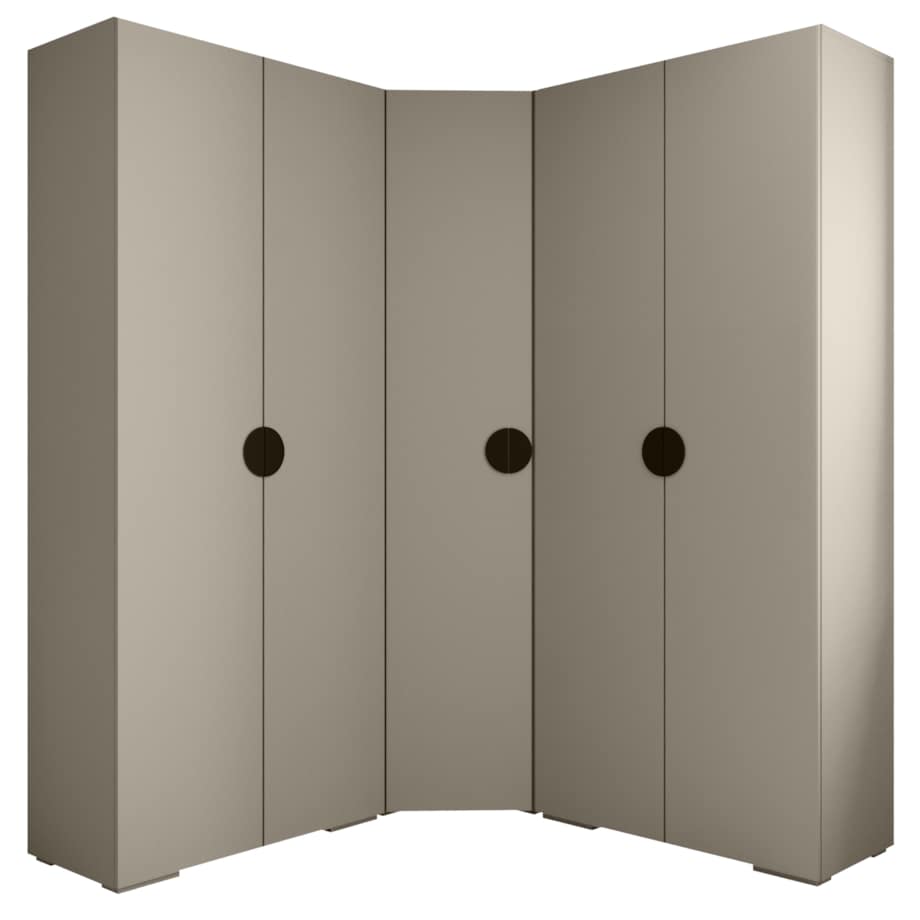 Garderoba wysoka do przedpokoju INOVA 4 Z5 kaszmir+czarny