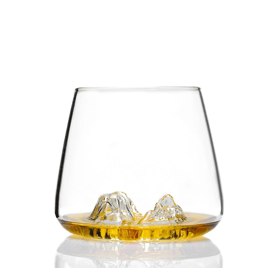 Zestaw 2 szklanek do whisky - Topographic - Canyon & Matterhorn