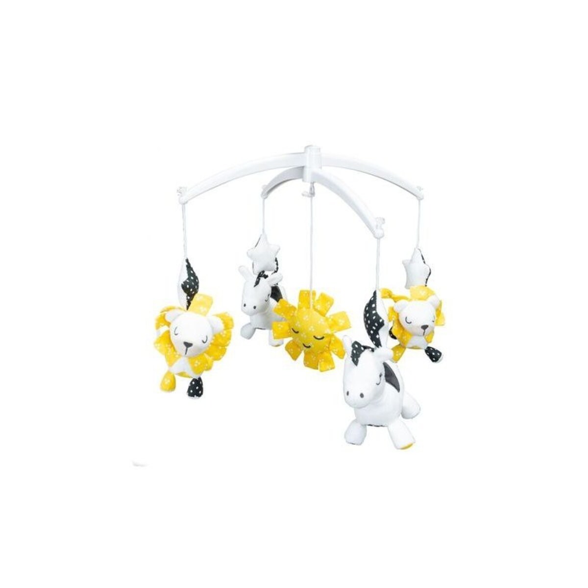 Karuzela z pozytywką pluszowe zwierzątka PLUCHE ET POMPON Sauthon