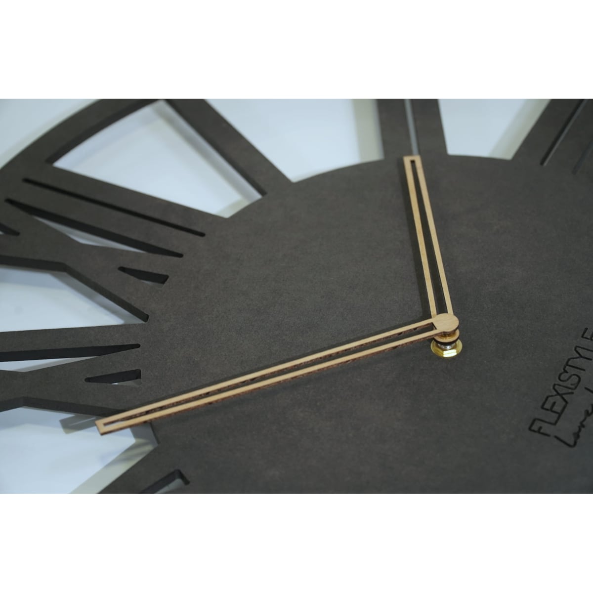 Duży zegar ścienny Loft Adulto 50cm czarny