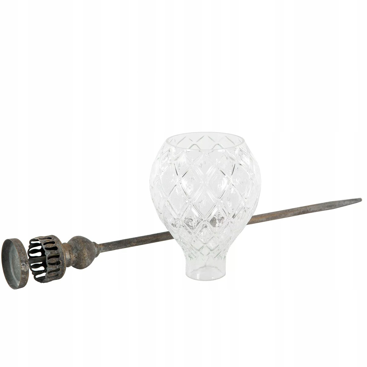 LAMPION LATARNIA OGRODOWA do wbicia w trawnik doniczkę na tealight balkon