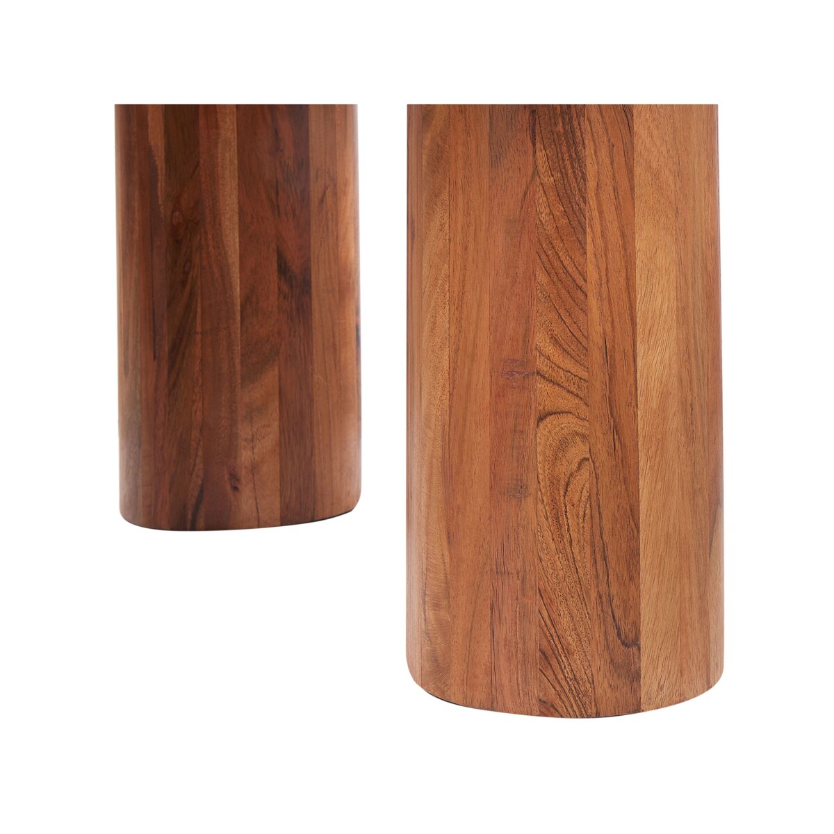 Stolik kawowy z drewna akacjowego jasny COLINA