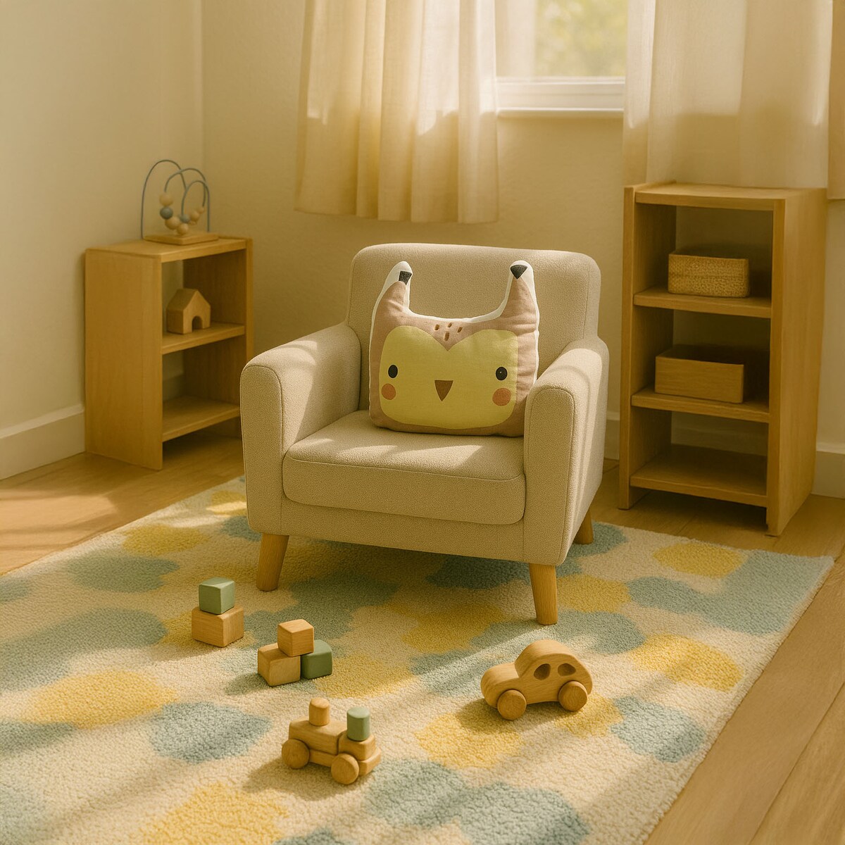 Poduszka dziecięca zwierzę z uszami, bawełna, 35 x 40 cm