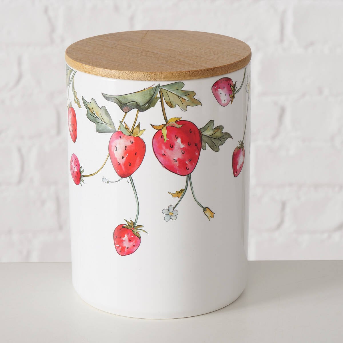 Pojemnik kuchenny ceramiczny w poziomki EMILY