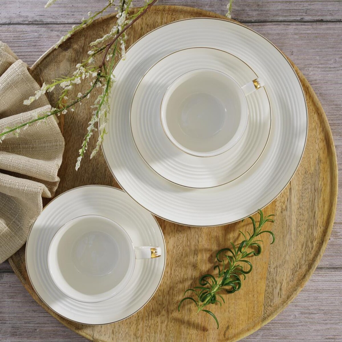 VILLA ITALIA Talerzyk deserowy śniadaniowy 21 cm porcelanowy RIANON