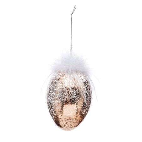 Dekoracja wielkanocna - jajko do stroików 12x8x8 cm PASKADAG złote