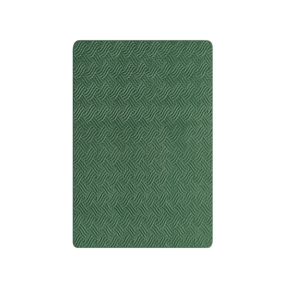 Komplet narzuta z poduszkami tłoczony 140 x 210 cm zielony BABAK