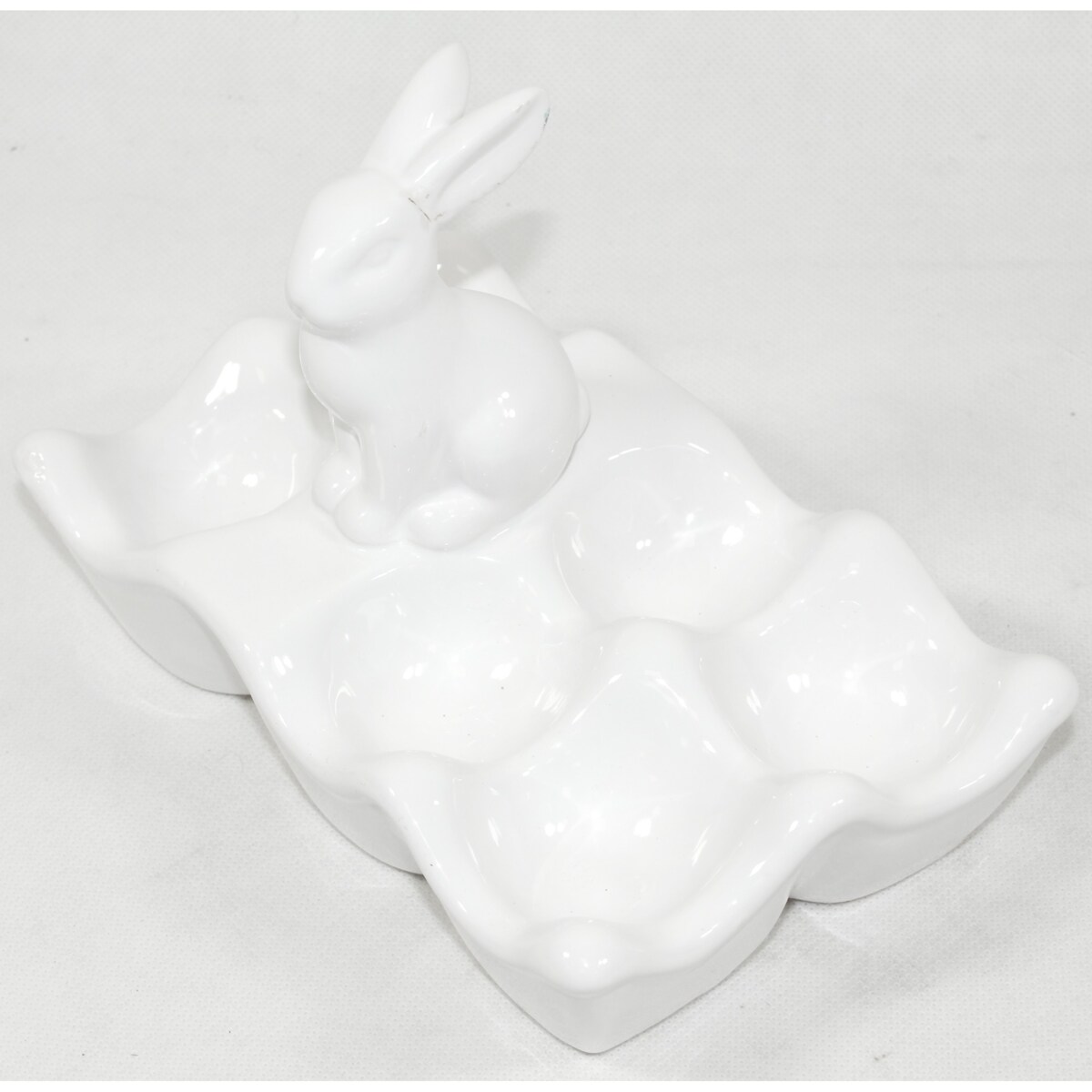 Miseczka na jajka z zajączkiem 13,5x20x12 cm duża