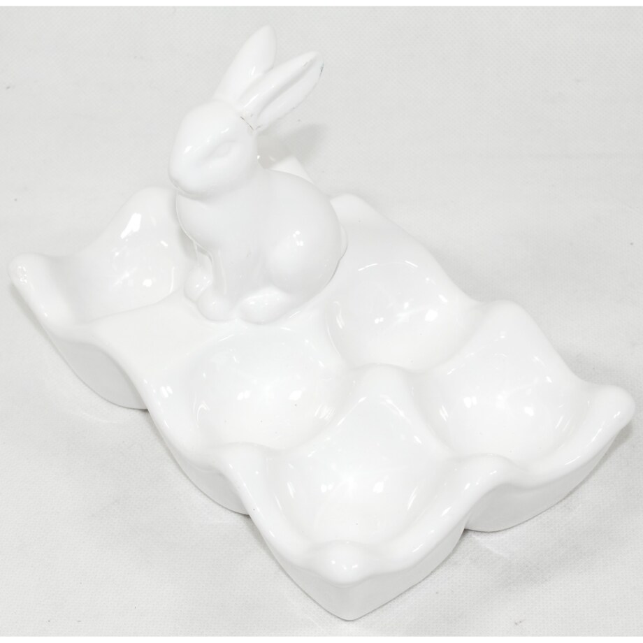 Miseczka na jajka z zajączkiem 13,5x20x12 cm duża