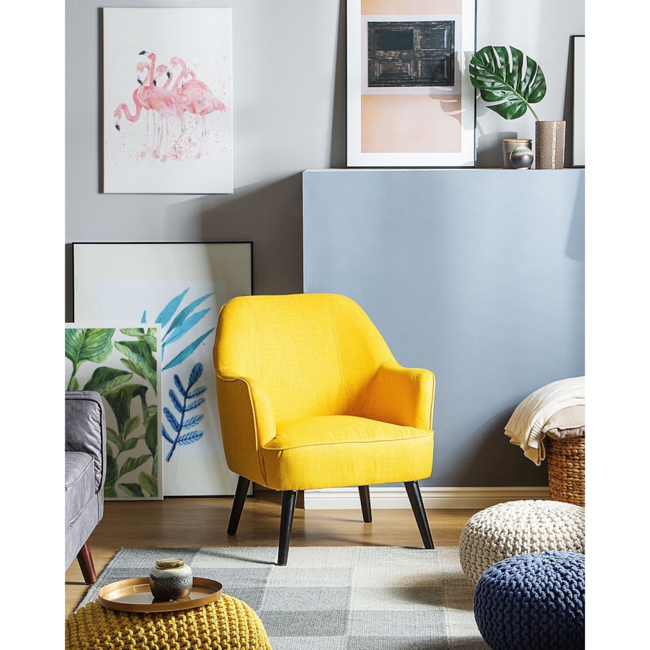 Fotel żółty LOKEN