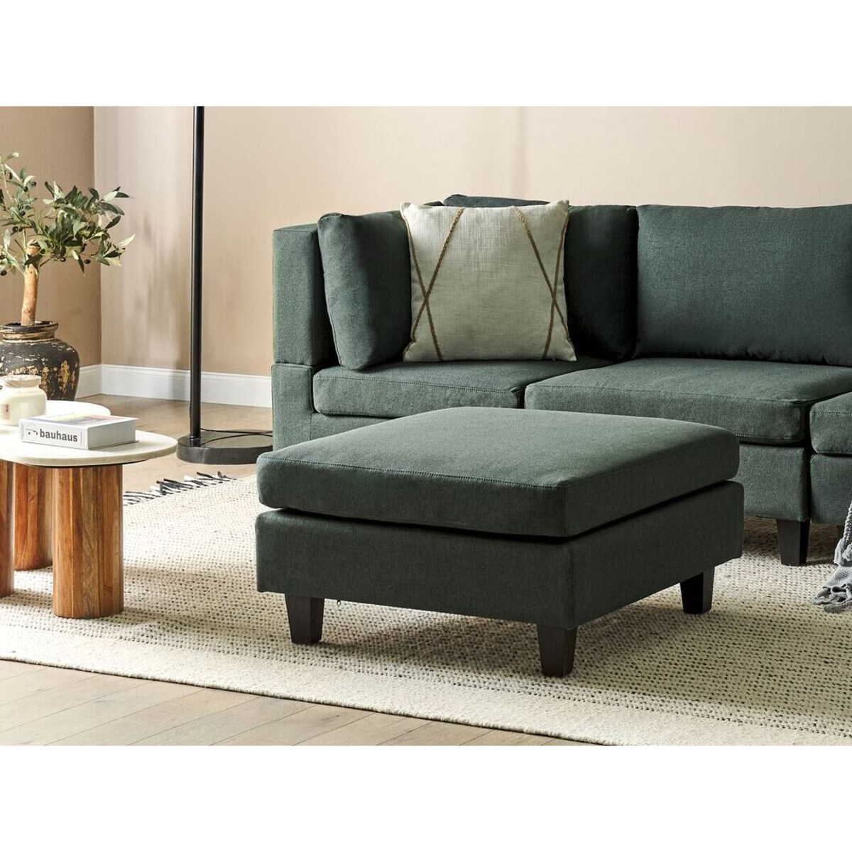 Otomana ciemnozielona UNSTAD