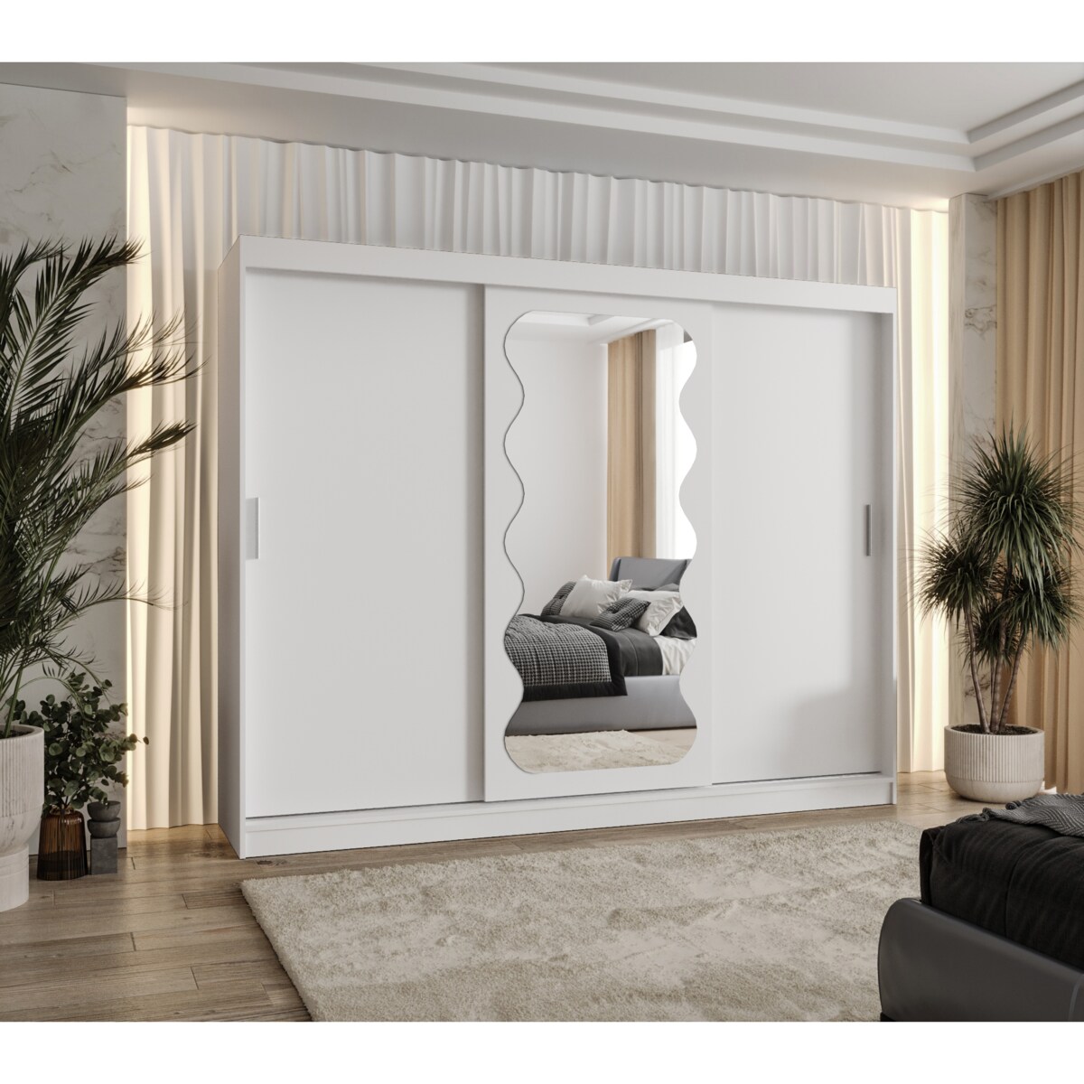 Szafa przesuwna SPOTI 250 biały