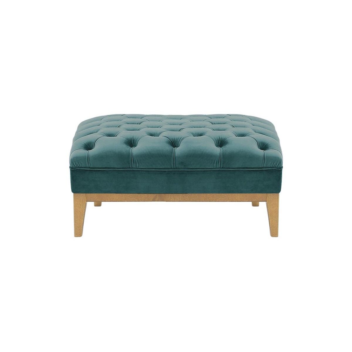 Pufa Chesterfield Modern Wood-Velluto 12
