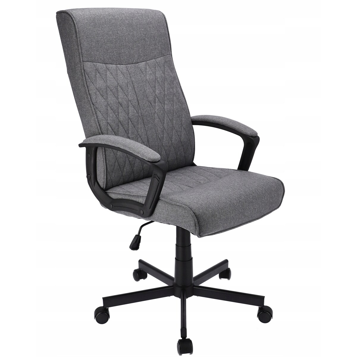 Fotel biurowy COMFORT pikowany szary