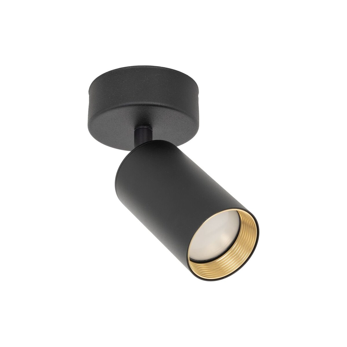 Reflektor spot TK Lighting AMIS BLACK 10793 czarno-złoty, ruchoma lampa GU10 do salonu i kuchni