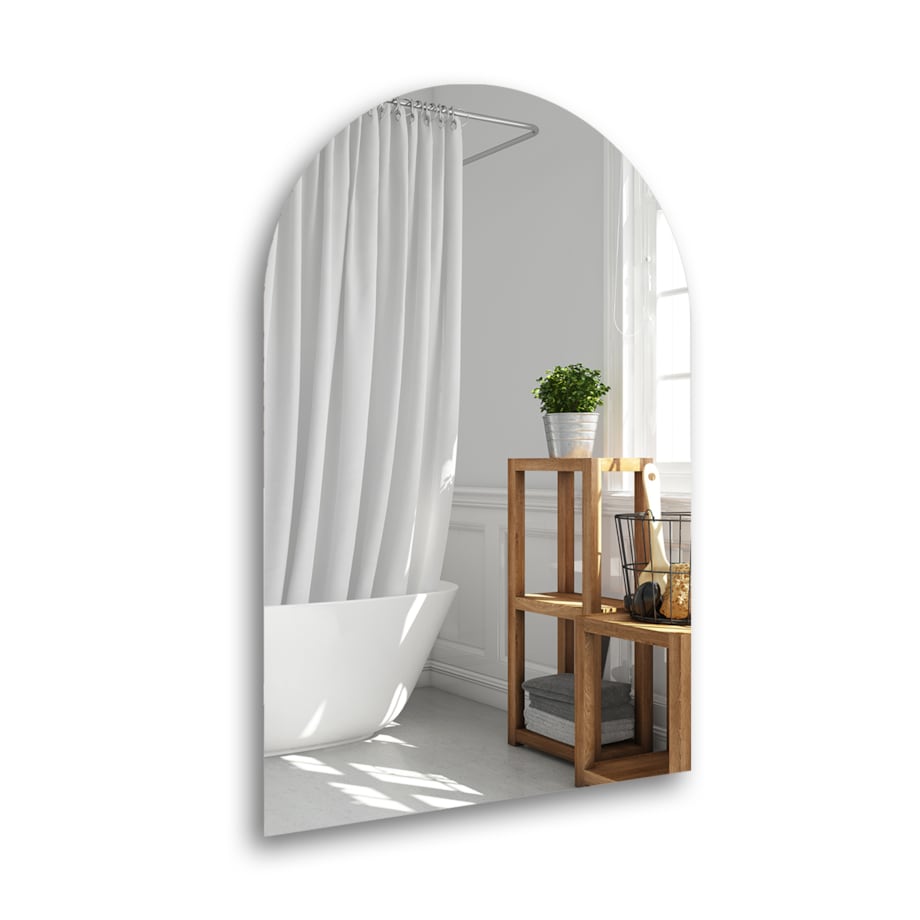 Lustro łazienkowe półowalne - FRANK