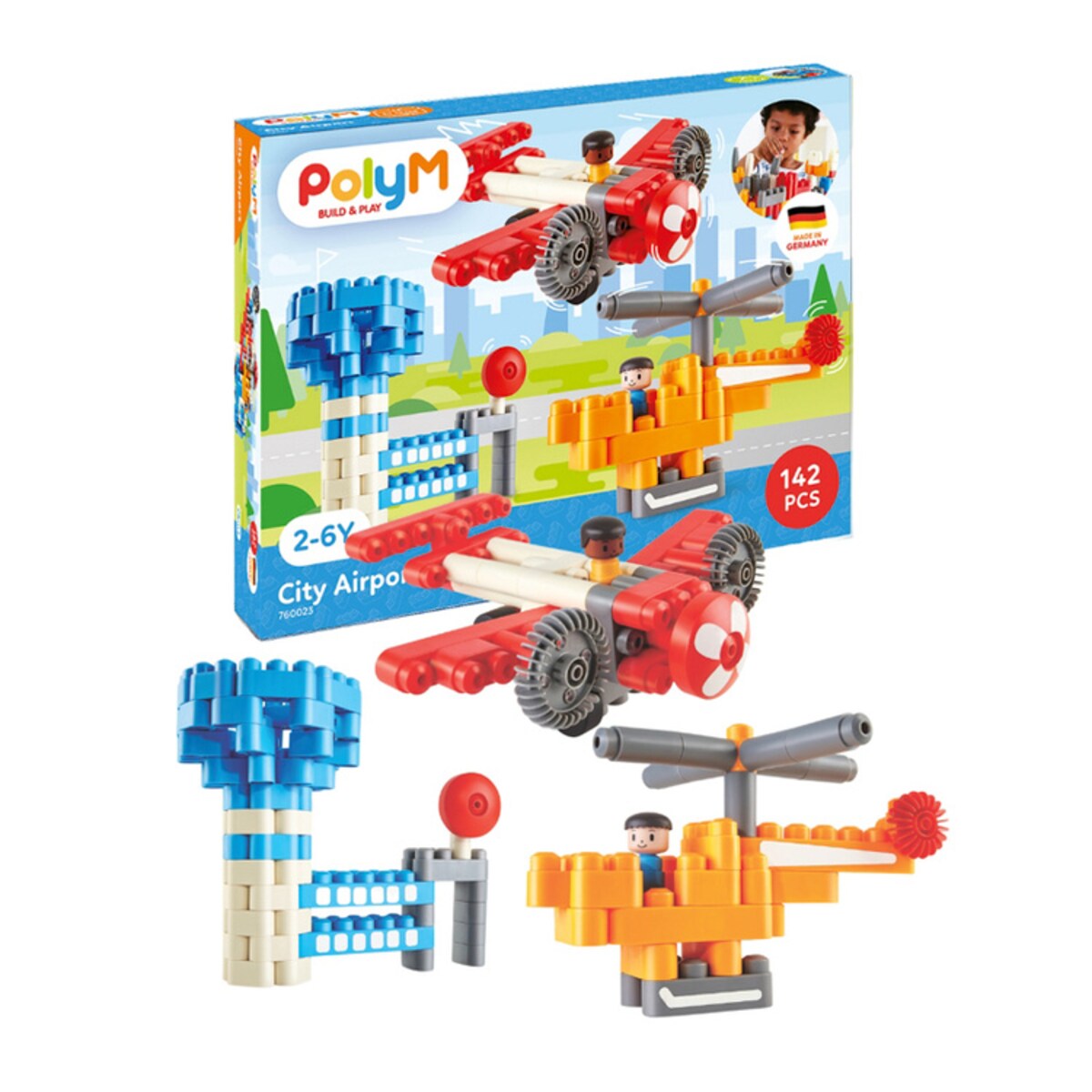 Miękkie Klocki Konstrukcyjne Lotnisko 142 el. 2+ PolyM