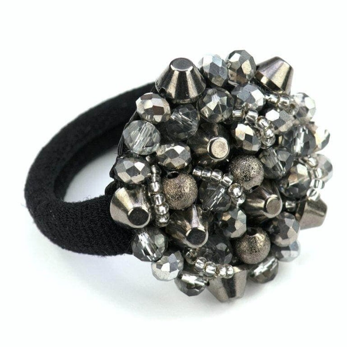 GlamRock Cleo II Silver moon małe ćwieki - gumka duża