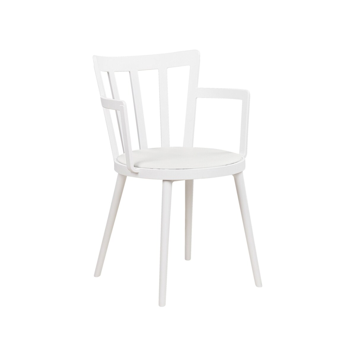 Zestaw 4 krzeseł do jadalni biały MORILL