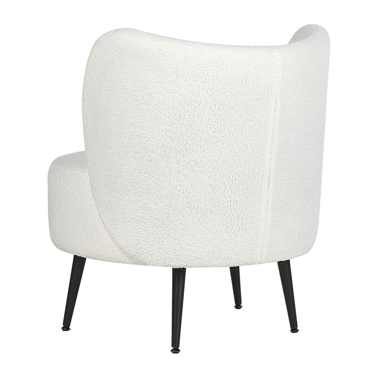 Fotel boucle biały OTSBY