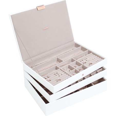 Szkatułka na biżuterię Stackers potrójna supersize edycja Rose Gold