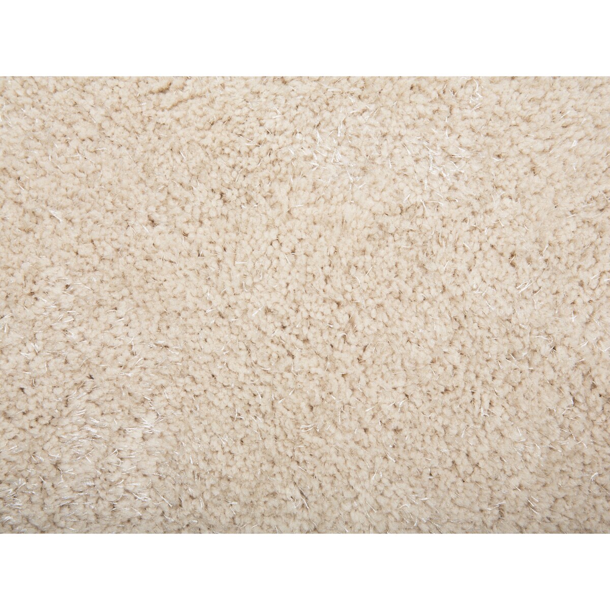 Dywan shaggy okrągły ⌀ 140 cm beżowy DEMRE