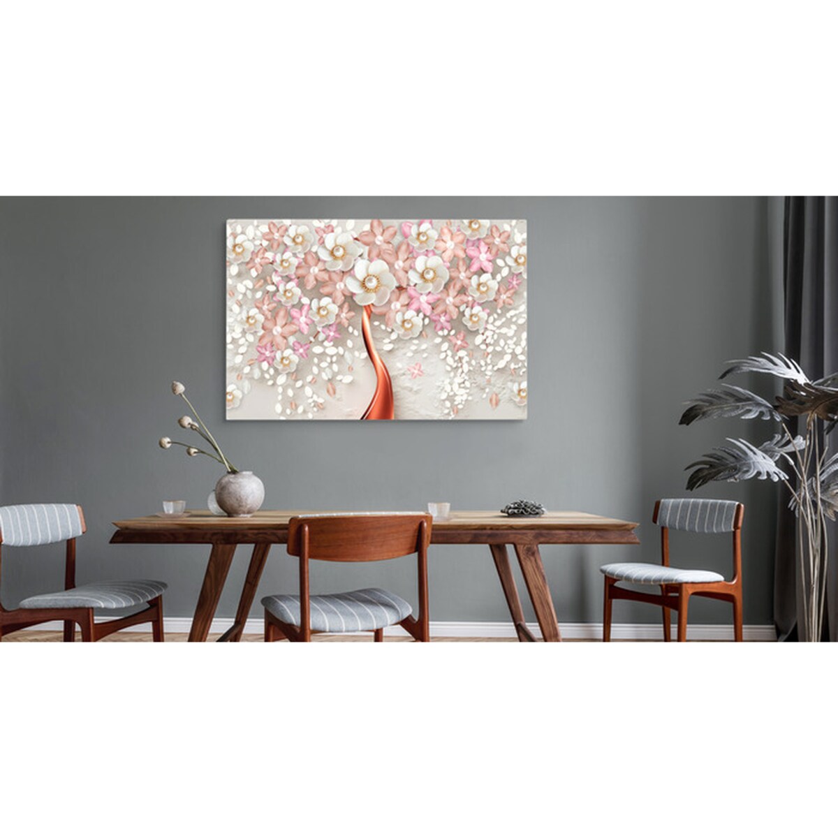 Obraz Abstrakcyjne Drzewo Z Perłami 3D 70x50cm