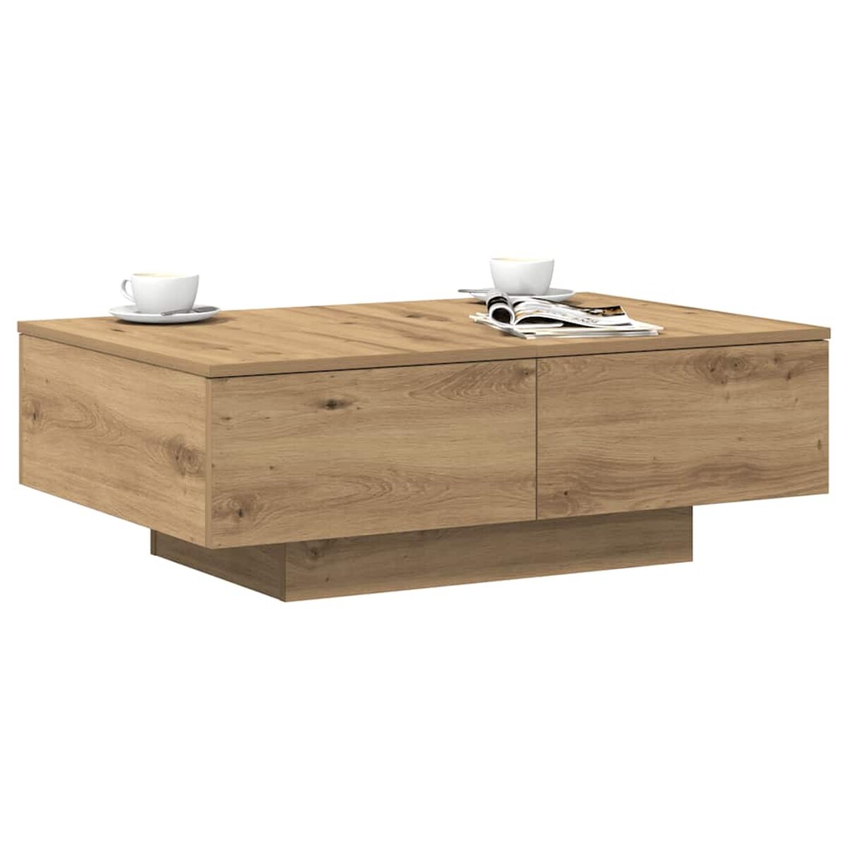 vidaXL Stolik kawowy, dąb artisan 90x60x31 cm, materiał drewnopochodny