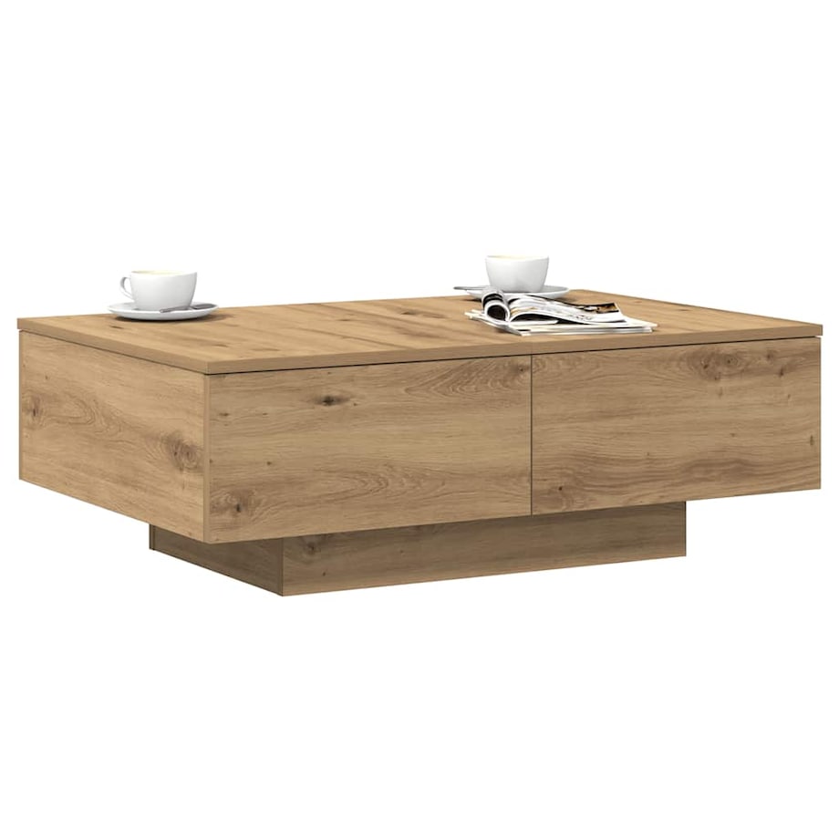 vidaXL Stolik kawowy, dąb artisan 90x60x31 cm, materiał drewnopochodny