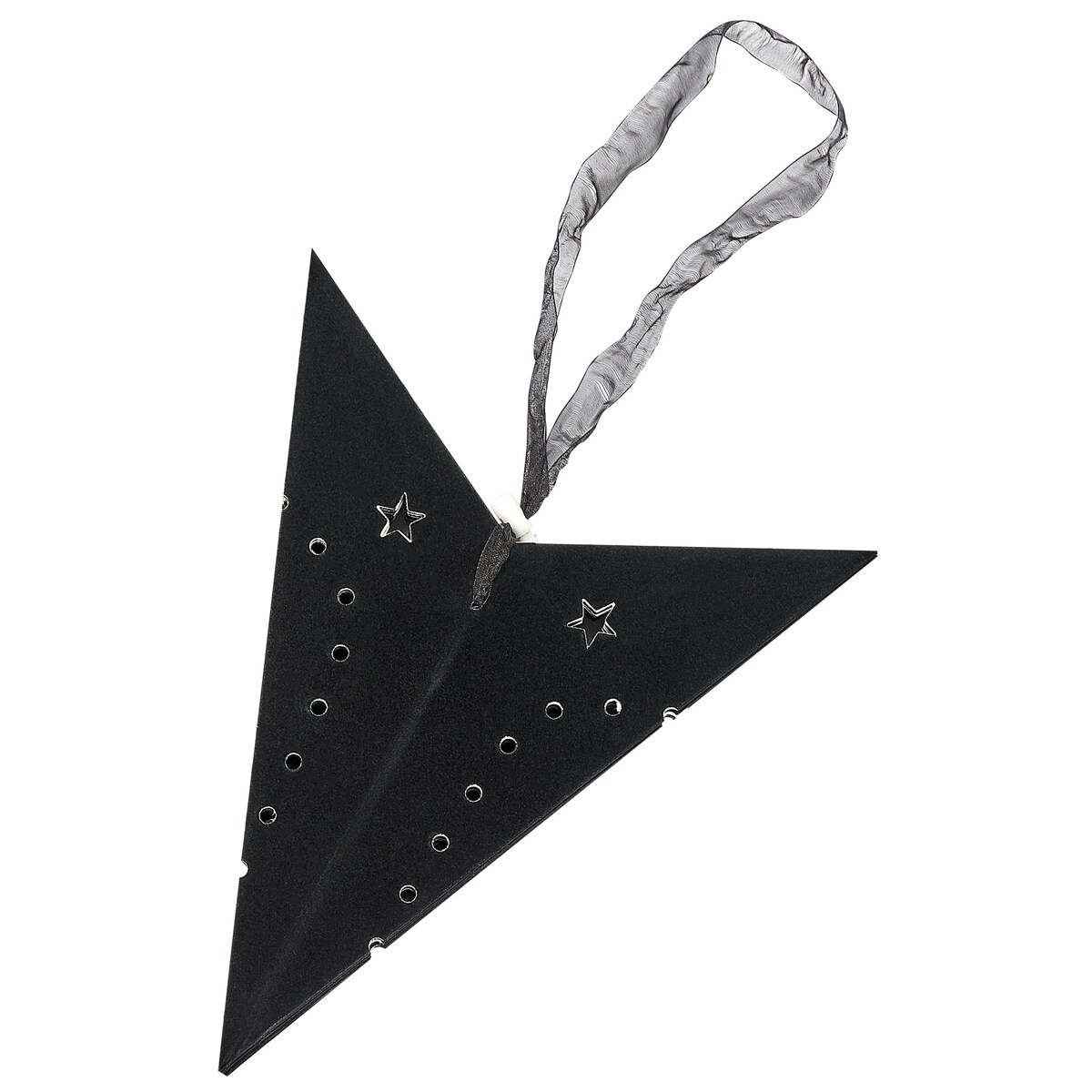 Zestaw 2 dekoracji wiszących LED MOTTI Gwiazda 45 cm Czarny
